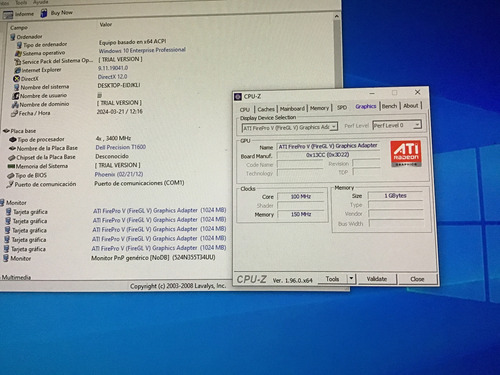 Tarjeta De Gráficos Amd Firepro V3900 Pcie 1gb Dp/dvi (Usado)