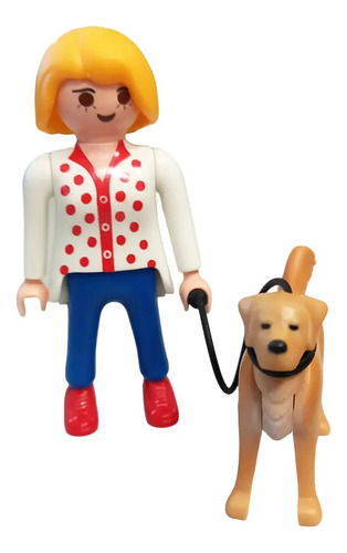 Figura Playmobil Mujer + Perro 2016 Febo