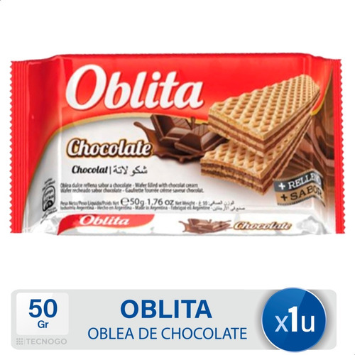 Galletitas Oblea Oblita De Chocolate Dulce - Mejor Precio