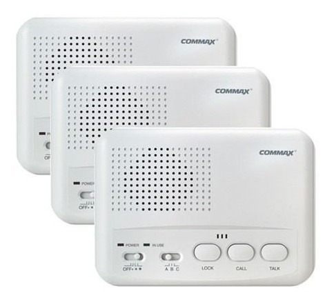Intercomunicador Inalámbrico Commax Wi3sn Onda Port 3 Bases