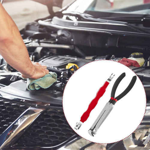 Electrical Disconnect Pliers Sturdy Automotive Straight Red