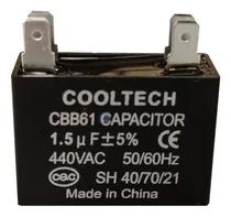 Comprar Capacitor Cuadrado 1.5uf Aires Acondicionados \u002F Ventiladores