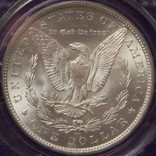 1883 Cc Dólar Morgan Ms Pcgs Super Estado Moneda Rara+ Plata