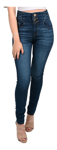 Pantalón Britos Jeans Mujer Skinny Azul 024094