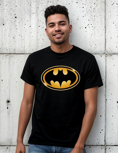 Playera Logo Superheroes Batman Diseño 01 Beloma