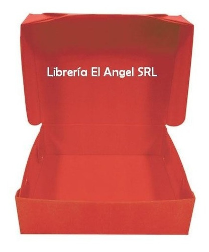 Caja Plástica Roja Legajo Archivo Oficio Nacional 