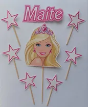 Comprar Barbie Adorno De Torta Personalizado, Barbie Cake Topper 