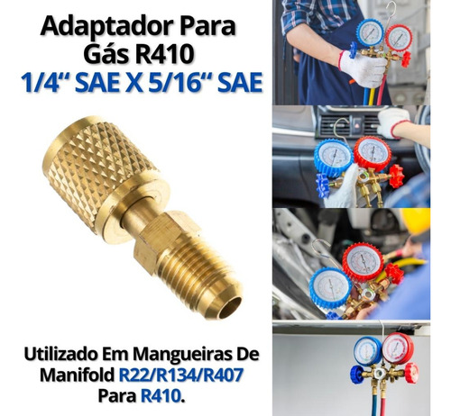 Kit Manifold Completo Gás Refrigerante R32 Com Engates