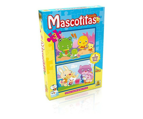 Mascotitas Puzzle 8 Y 12 Piezas Implás art 22