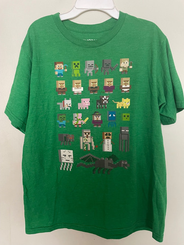 Polera Minecraft Verde