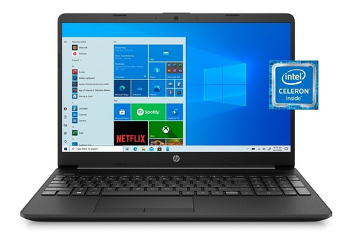 Laptop Hp 15.6 Fhd Intel N4020 4gb Ram 128gb Ssd Lan Usb C