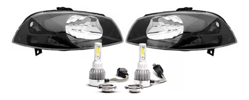 Par X2 Optica Fiat Palio F4 2007 2008 2009 Tuning + Cree Led