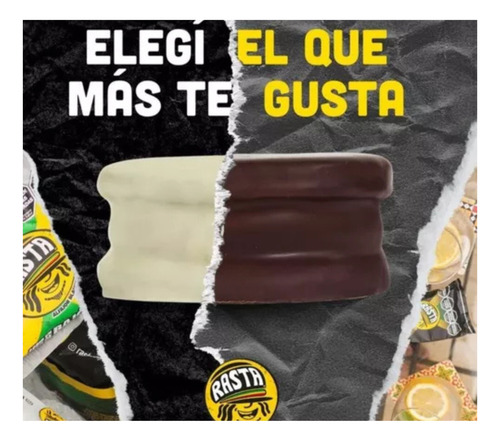 Alfajor Rasta Combinados Negro X9 - Blanco X9