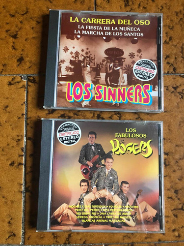 Los Sinners Y Cd De Los Rogers Rock De Los 60s `recio X 2