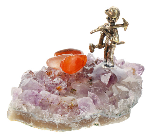 Balanza Desktop Decor Amethyst Cluster Miner