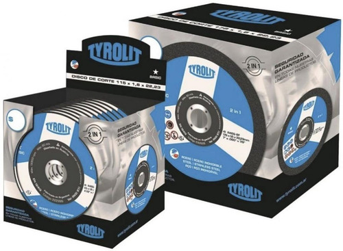 Disco Corte Tyrolit Basic 114 X 1 Mm Caja X 25 Un