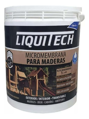 Liquitech Micro Membrana Para Madera- Protector X 4 Lts