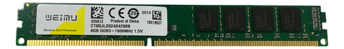 Memória Ram Ddr3 8gb Weimu 1600mhz 1.5v Ct8gjl2024041109