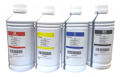 Pack De 4 Litros De Tinta Dye Premium Universal