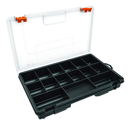 Caja Para Pesca Y Organizador Compartimentos Negro