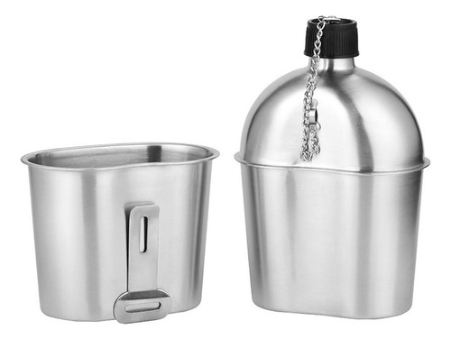 2pcs 1000ml 600ml Juego De Tazas De Cantimplora Militar De