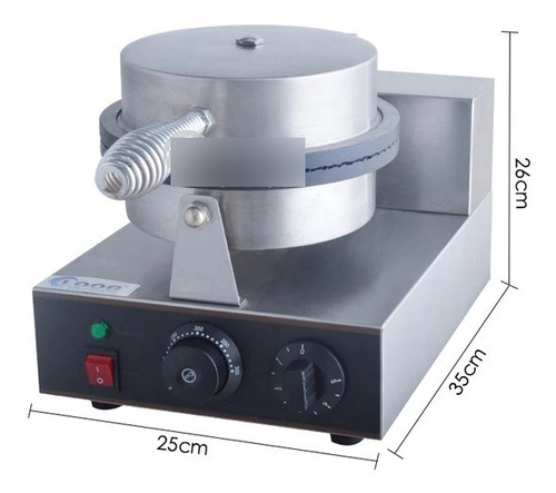 Imagen 6 de 10 de Wafflera Cono Industrial