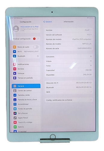Imagen 3 de 6 de iPad Pro Apple A1701 256 Gb Liquidación