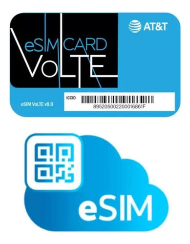 Esim At&t Chip Virtual At&t Escoge Tu Lada Envió Digital Hoy