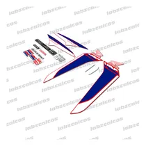 Comprar Kit Calcos Honda Wave S 110 + Advertencias Hrc Moto Roja