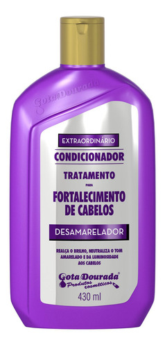 Kit Shampoo E Condicionador Desamarelador Gota Dourada