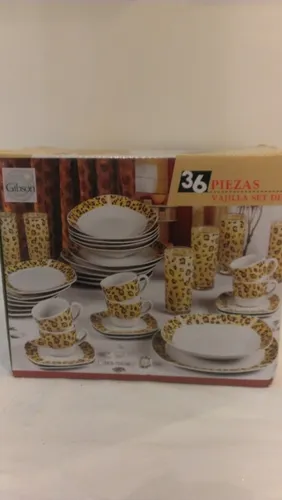 Vajilla de best sale 36 piezas