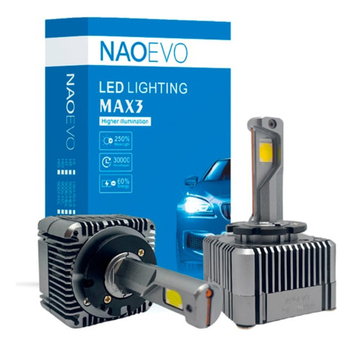 Focos Led Naoevo D1 Blanco 13.000lm C/canbus Chips Phillips