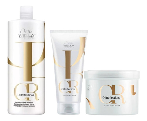 Wella Kit Sh Oil Reflections 1l+condi 200ml+masc Oil 500ml