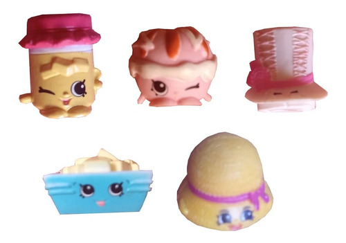 5 Shopkins Recipiente, Dona, Bowl Y Sombreros