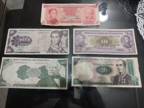 Billetes Venezolanos Antiguos. Sin Circular 