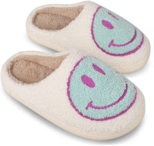 Cómodas Pantuflas De Cara Sonriente Interiores Y Exteriores