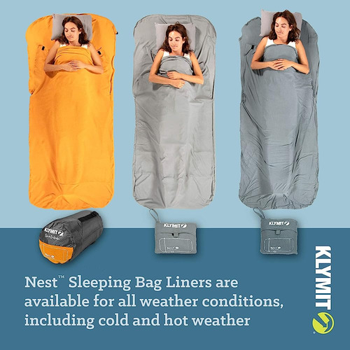 Klymit Nest Sleeping Bag Liner, Warm Weather Sleeping Bag In