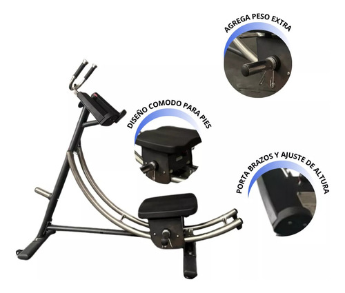 Banco Aparato Ejercitador Abdominales Profesional Ab Coaster