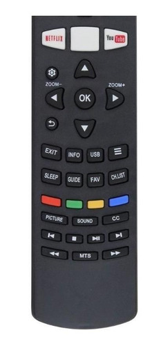 Control Compatible Con Daewoo Rc-650pt Smart Tv Directo
