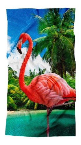 Toalla Premium Para Baño 75x147cm Varios Modelos Providencia Color Multicolor Flamingo