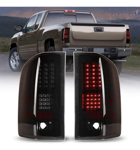 Cpw Luz Trasera Para Chevrolet Silverado Led Conductor Humo