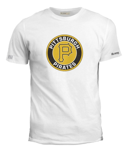 Camiseta Pittsburgh Pirates Logo Circulo Beisbol Hombre Ink