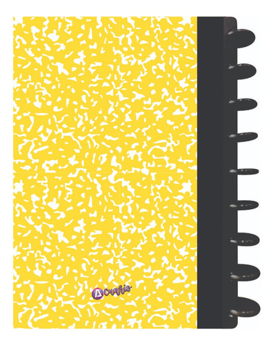 Cuaderno Discos T/frances 80hjs 105grs Pastadura 2 Separador Composition Amarilla