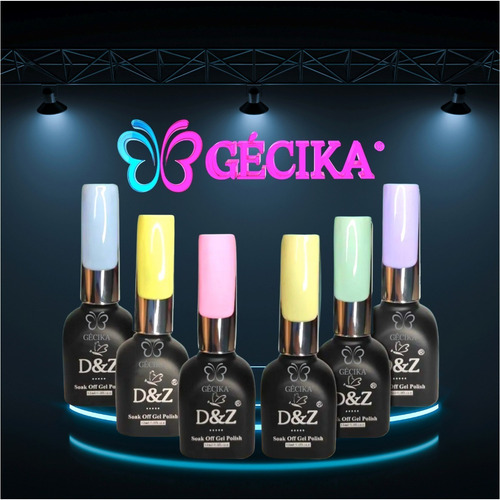 Imagem 6 de 7 de Esmaltes Em Gel Dez Coleção Kit Unha Seca Cabine Led Uv 12ml