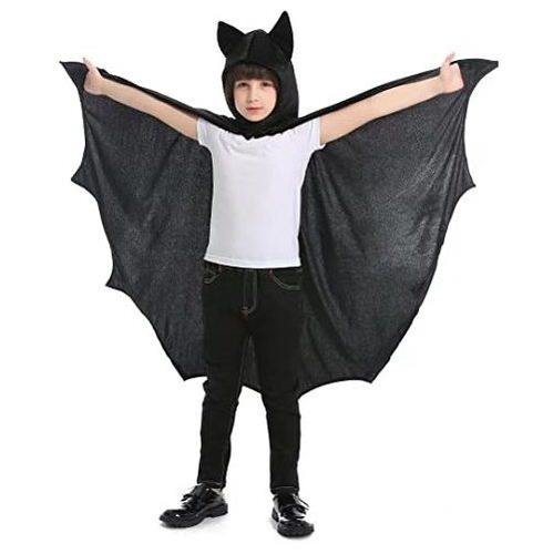 Disfraces De Superhéroe Cosplay Bat Cape Con Sombrero Para N