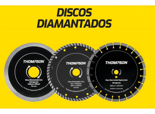 Disco Para Cortar Piso - Refrigerado Turbo 110mm Thompson