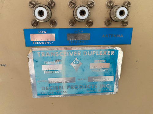 Duplexer, Vhf, 148-174 Mhz, 6 Cavidades, Gabinete Metalico (Usado)
