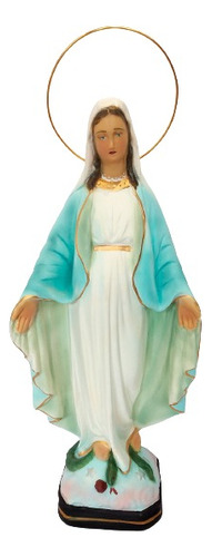 Estatua Virgen De La Medalla Milagrosa - 32 Cm 