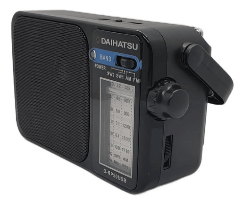 Radio Am/fm Daihatsu Usb Pilas Recargable Con Linterna