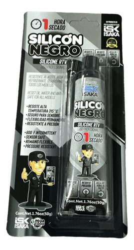 Silicon Negro (50 G) Marca Isaka 